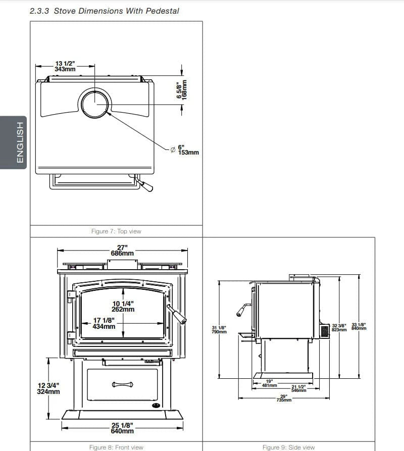 Osburn 2000 Wood Stove with Blower - OB02015