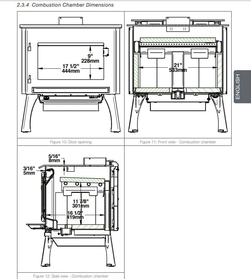 Osburn 2000 Wood Stove with Blower - OB02015