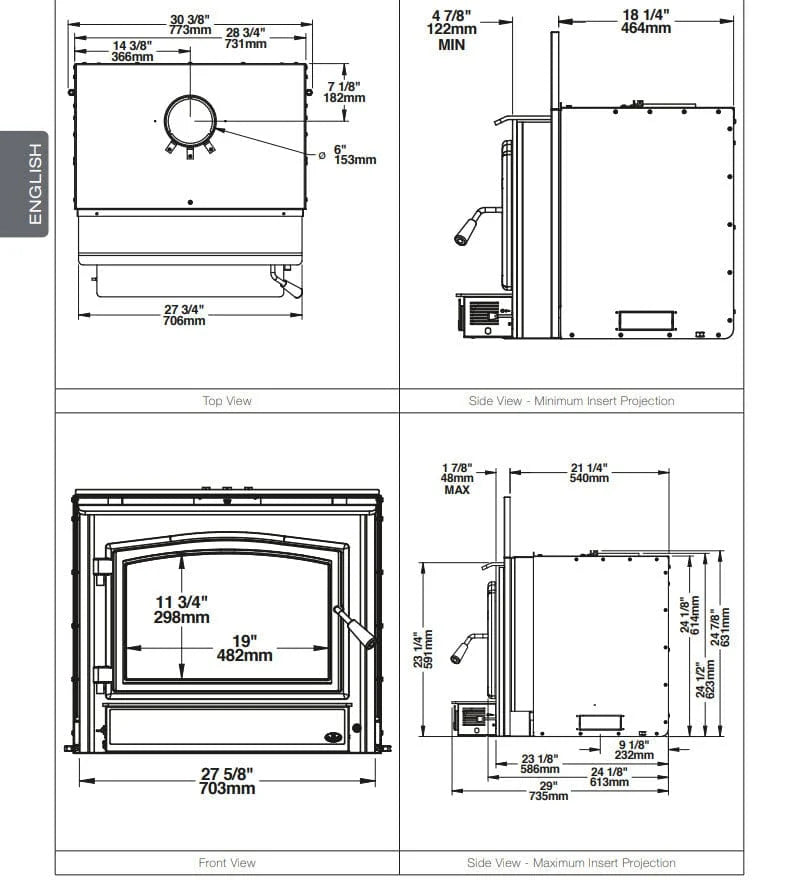 Osburn 3500 Wood Insert - OB03510