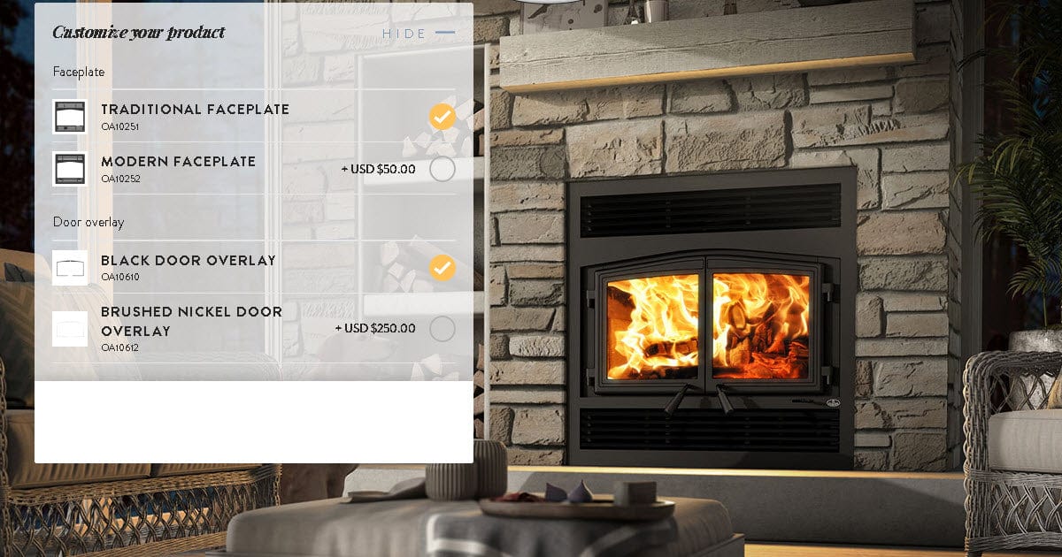 Osburn Stratford II Zero Clearance Wood Fireplace - OB04007