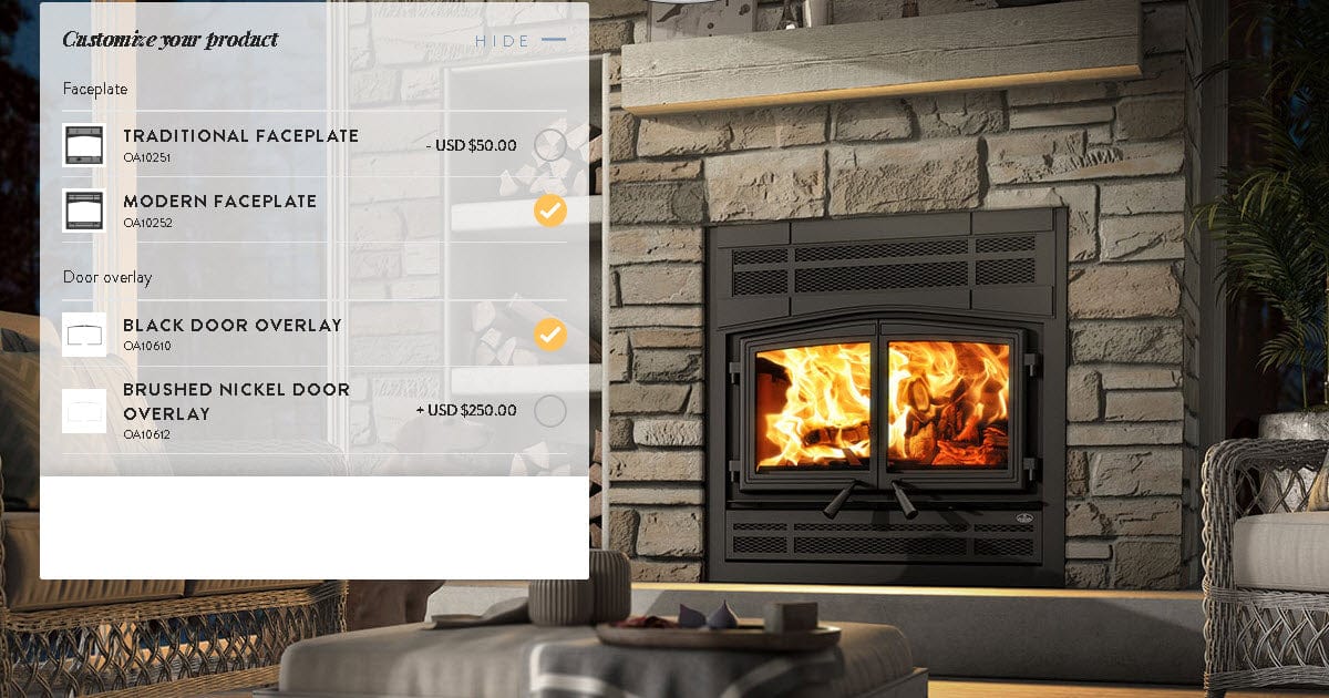 Osburn Stratford II Zero Clearance Wood Fireplace - OB04007