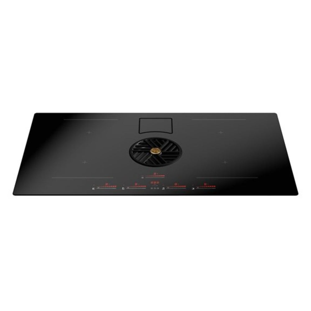 Bertazzoni 36 inch Induction Downdraft Cooktop with 4 Elements, Touch Controls, 400 CFM and Pot Detection in Black - PE364IDDNET