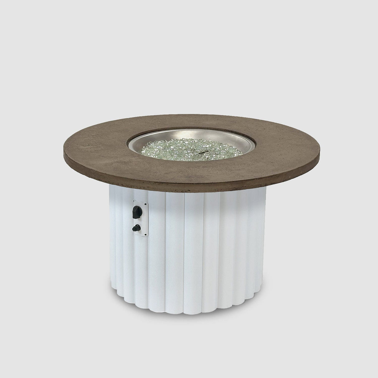 The Outdoor Greatroom Reverie 42" Round Gas Fire Pit Table - REVRBL-42-K