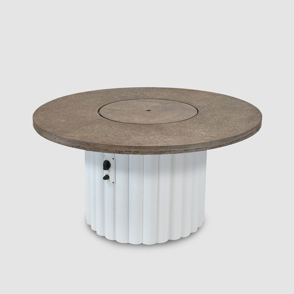 The Outdoor Greatroom Reverie 48" Round Gas Fire Pit Table - REVRCH-48-K