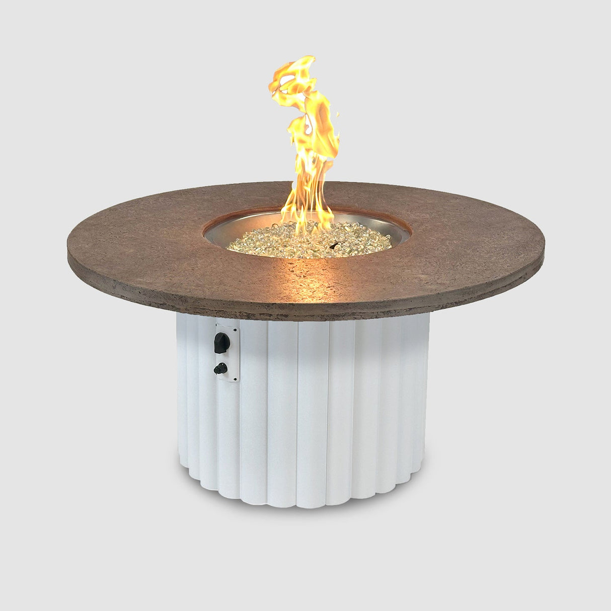 The Outdoor Greatroom Reverie 48" Round Gas Fire Pit Table - REVRCH-48-K