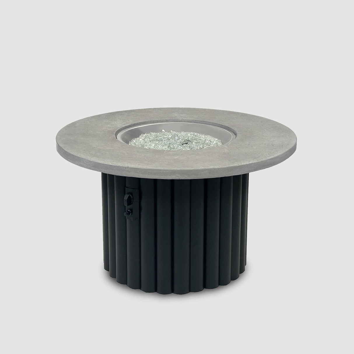 The Outdoor Greatroom Reverie 42" Round Gas Fire Pit Table - REVRBL-42-K