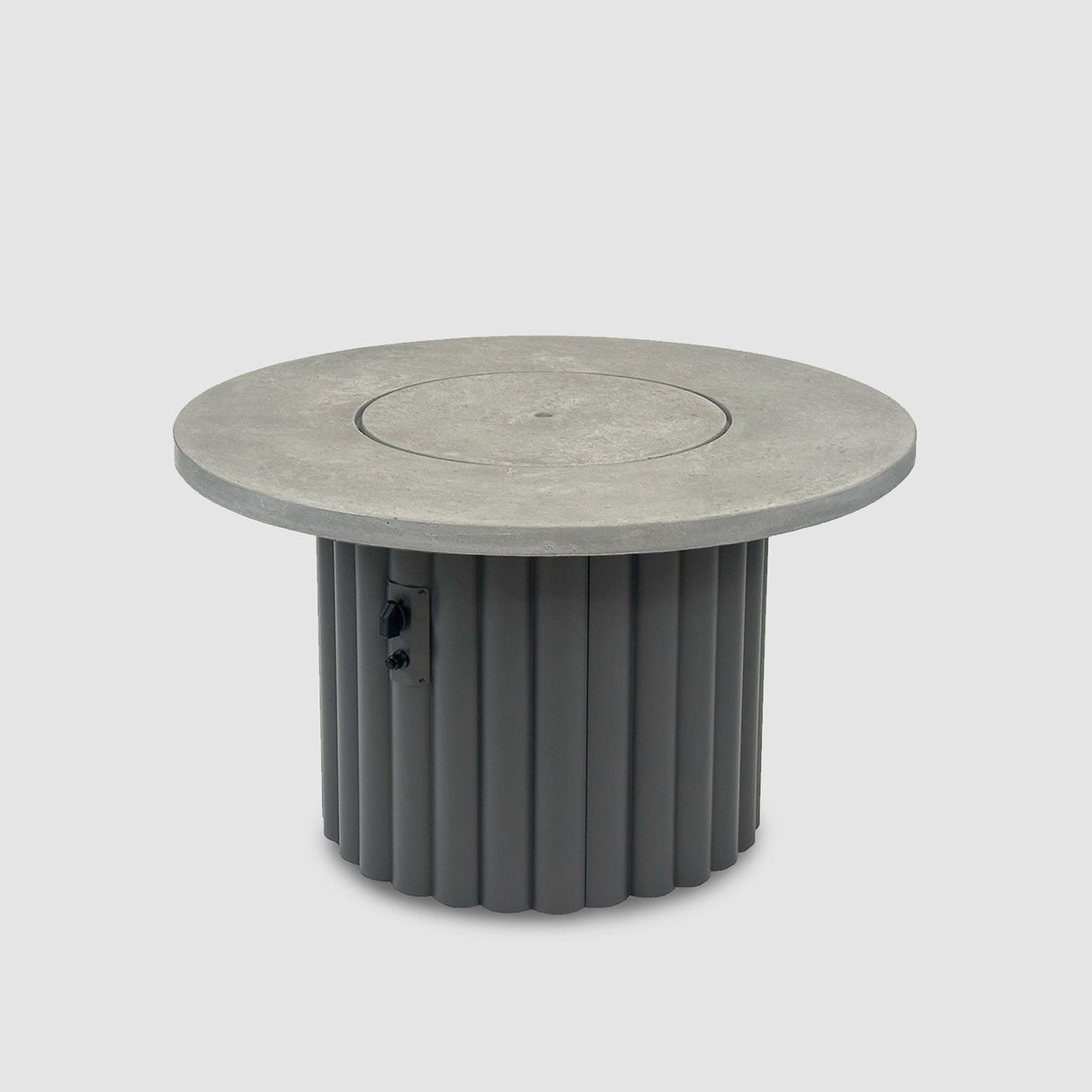 The Outdoor Greatroom Reverie 42" Round Gas Fire Pit Table - REVRBL-42-K