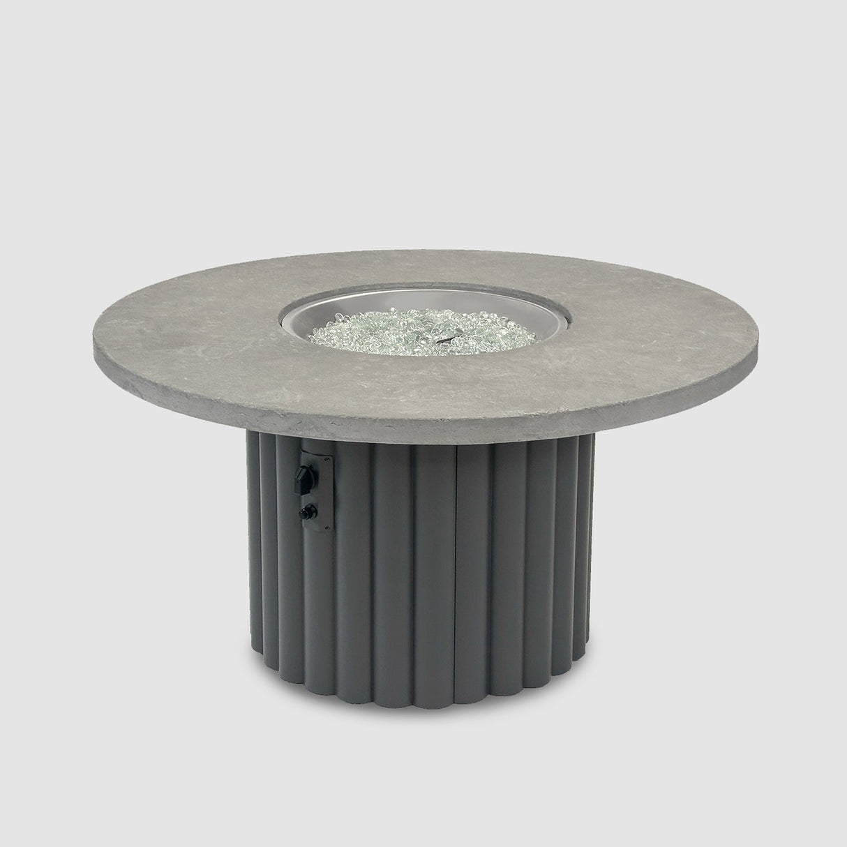 The Outdoor Greatroom Reverie 48" Round Gas Fire Pit Table - REVRCH-48-K