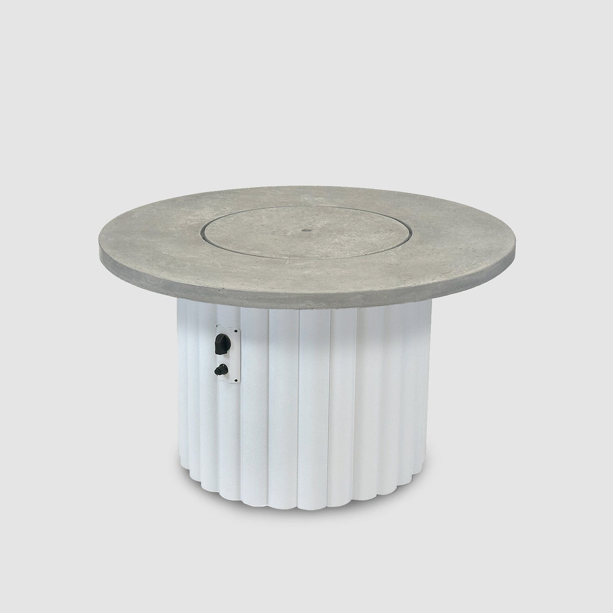 The Outdoor Greatroom Reverie 42" Round Gas Fire Pit Table - REVRBL-42-K