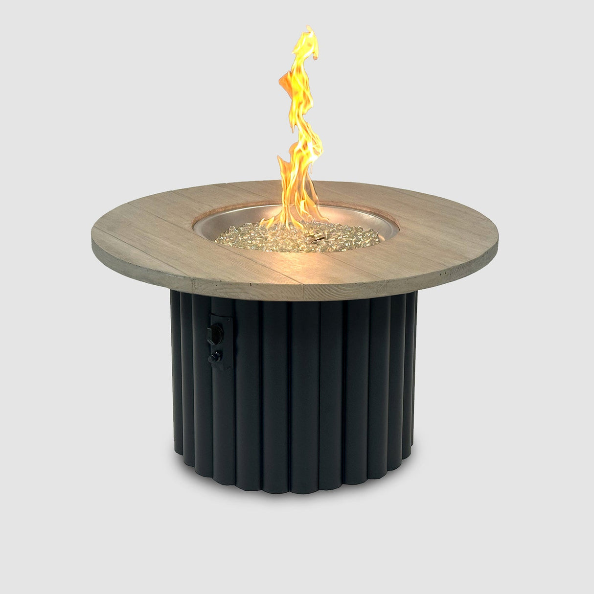 The Outdoor Greatroom Reverie 42" Round Gas Fire Pit Table - REVRBL-42-K