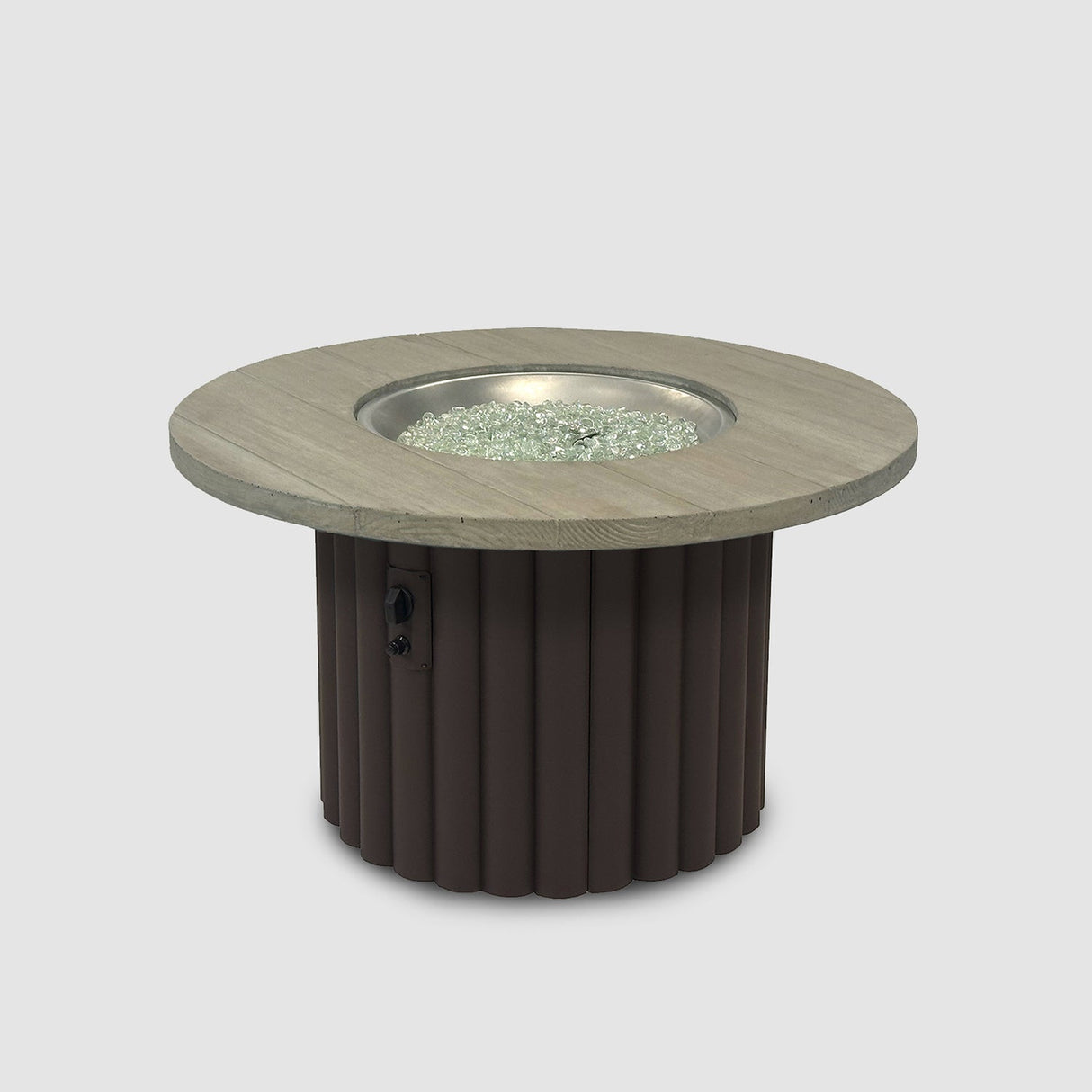 The Outdoor Greatroom Reverie 42" Round Gas Fire Pit Table - REVRBL-42-K