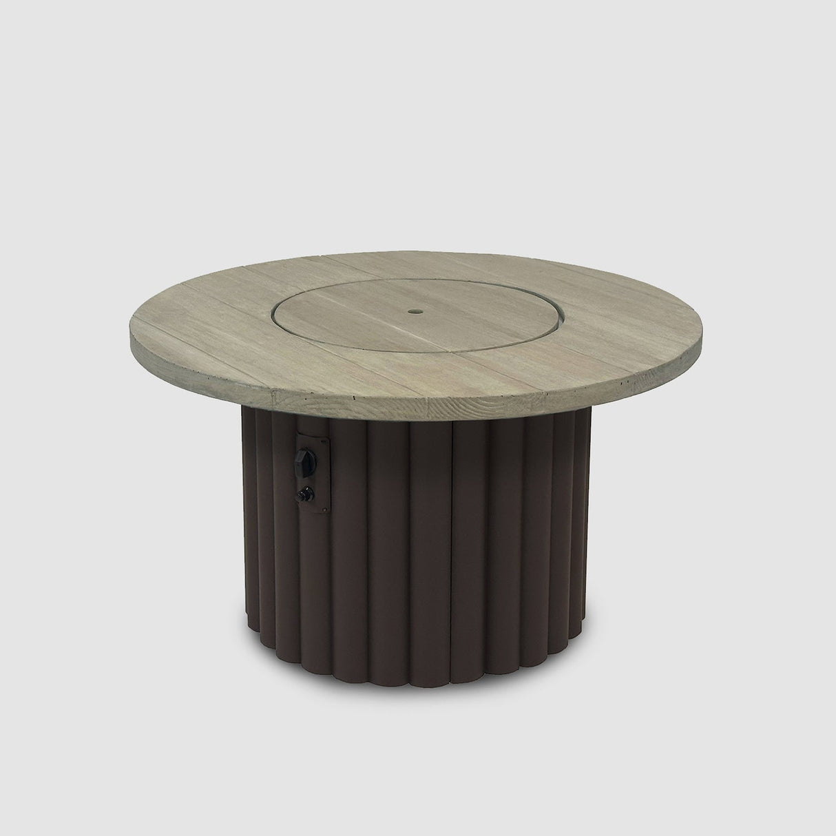 The Outdoor Greatroom Reverie 42" Round Gas Fire Pit Table - REVRBL-42-K