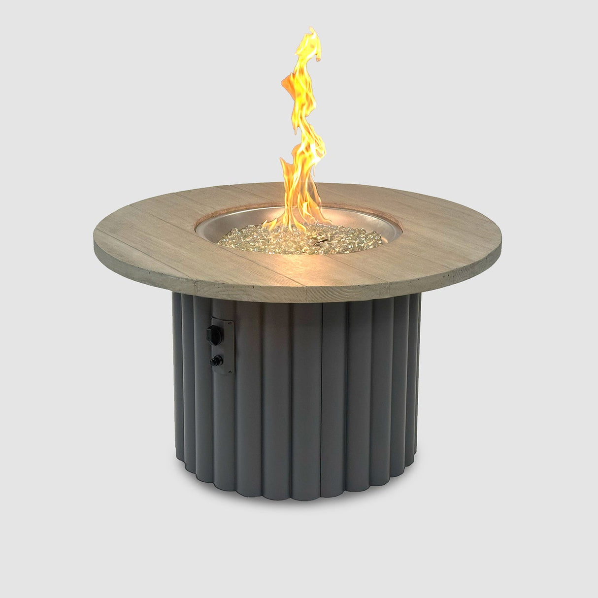 The Outdoor Greatroom Reverie 42" Round Gas Fire Pit Table - REVRBL-42-K
