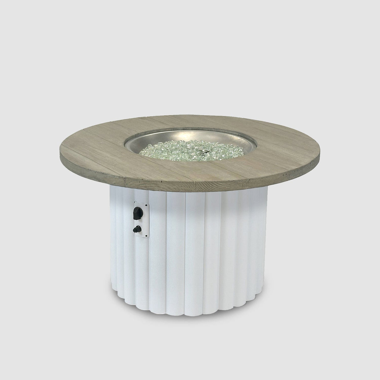 The Outdoor Greatroom Reverie 42" Round Gas Fire Pit Table - REVRBL-42-K