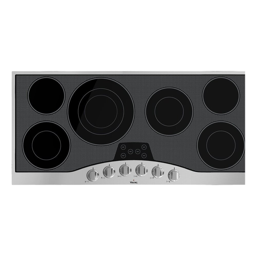 Viking 45 inch 3 Series Electric Cooktop with 6 Elements in Stainless Steel - RVEC3456BSB