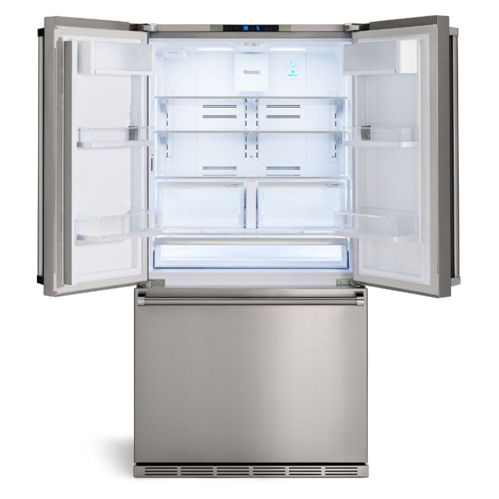 Viking 3 Series 36 inch Counter-Depth French Door Refrigerator with 19.86 Cu. Ft. Capacity - RVFFR336SS