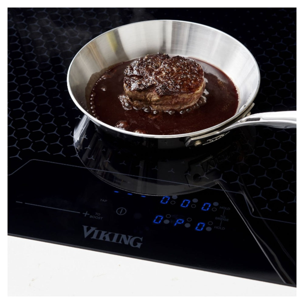 Viking Built-In 3 Series 36 inch Induction Cooktop with 6 Elements in Black - RVIC3366BBG