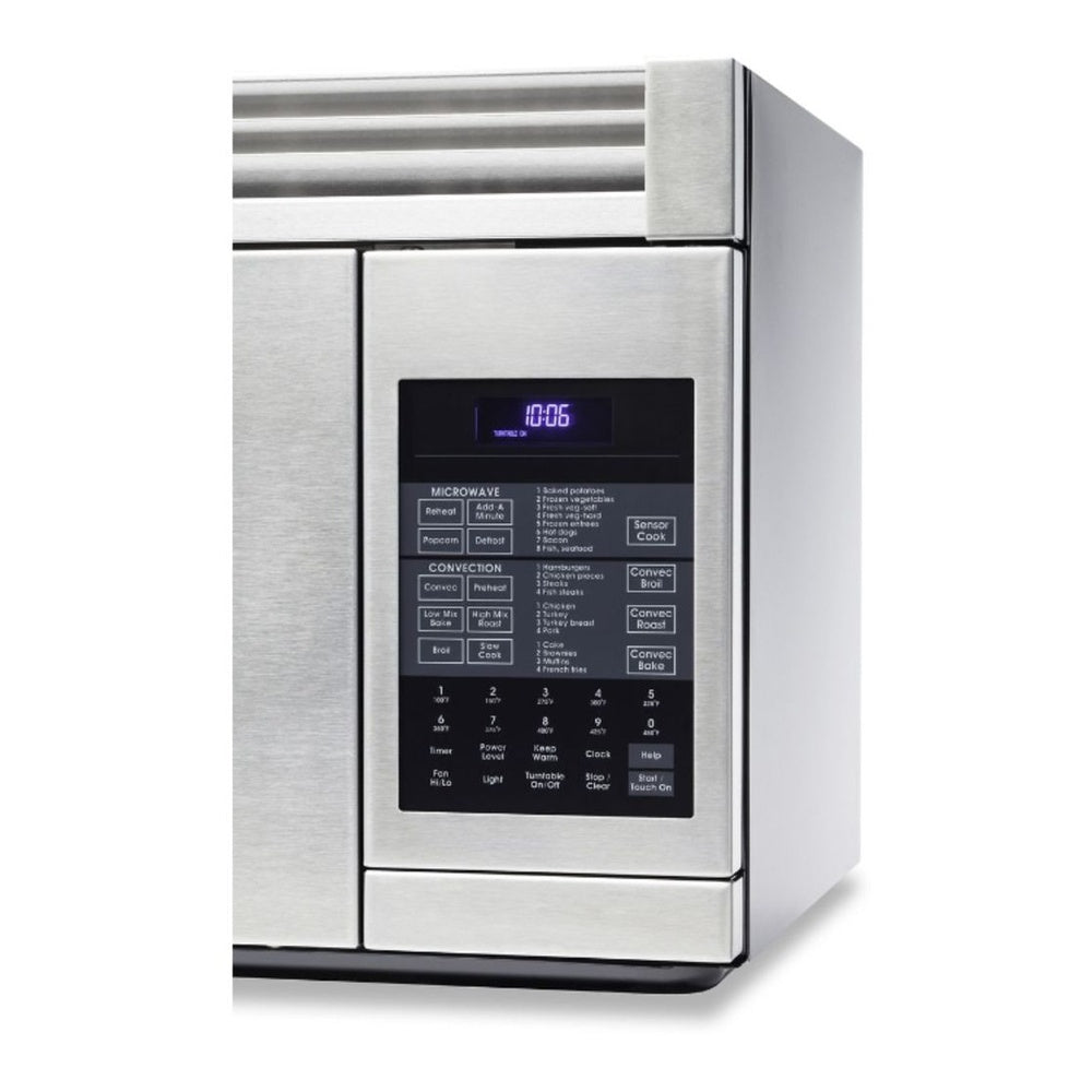 Viking 3 Series 30 inch Convection Microwave Hood with 1.1 cu. ft. Capacity and 300 CFM in Stainless Steel - RVMHC330SS