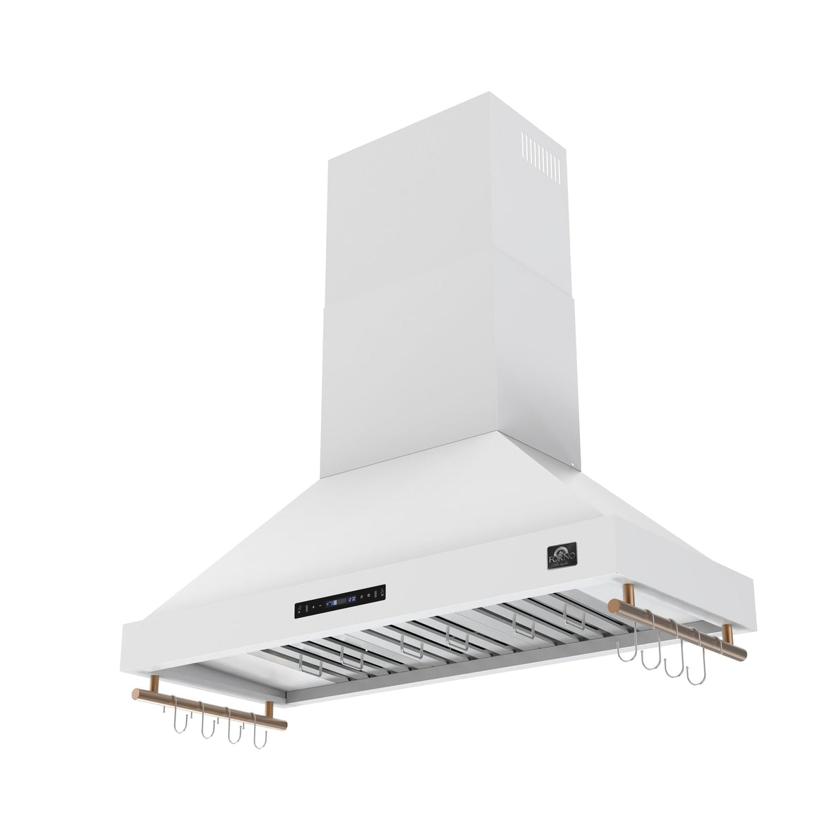 Forno Venezia 48 Inch Wall-Mounted Range Hood Touch Controls and Baffle Filters