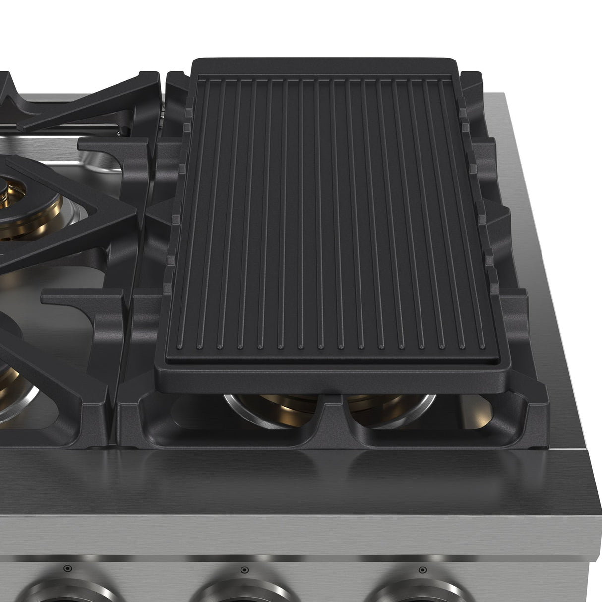 Forno Spezia Alta Qualita Pro-Style Gas Rangetop, Stainless Steel, Continuous Cast Iron Grates