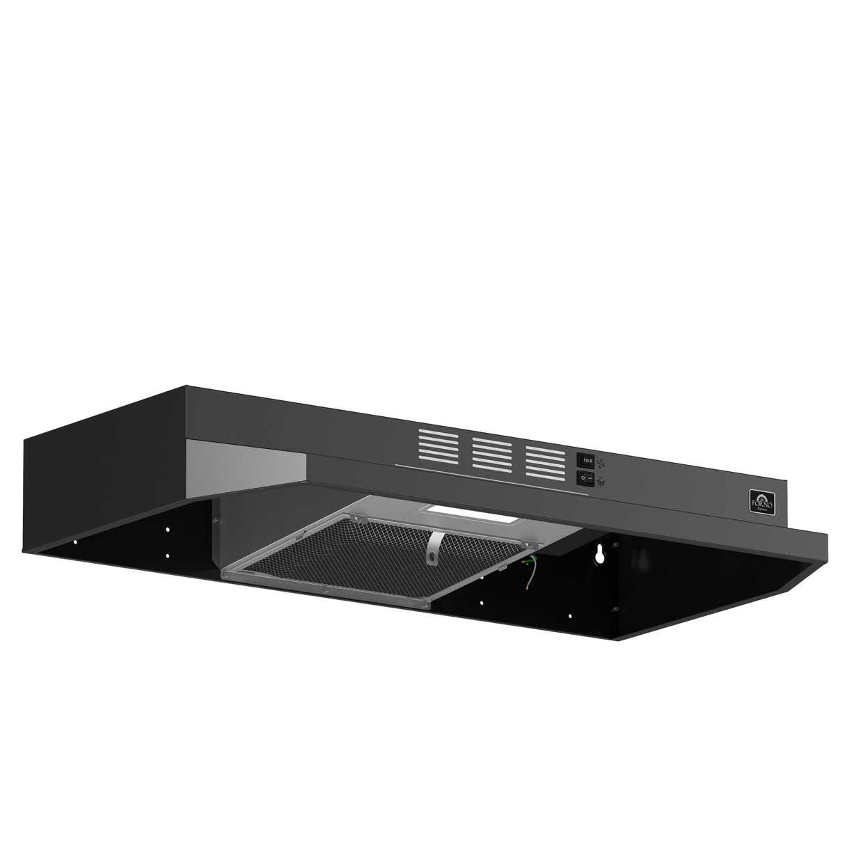 Forno Cappa 30-Inch Under Cabinet Range Hood, 200 CFM, Convertible, LED Lighting