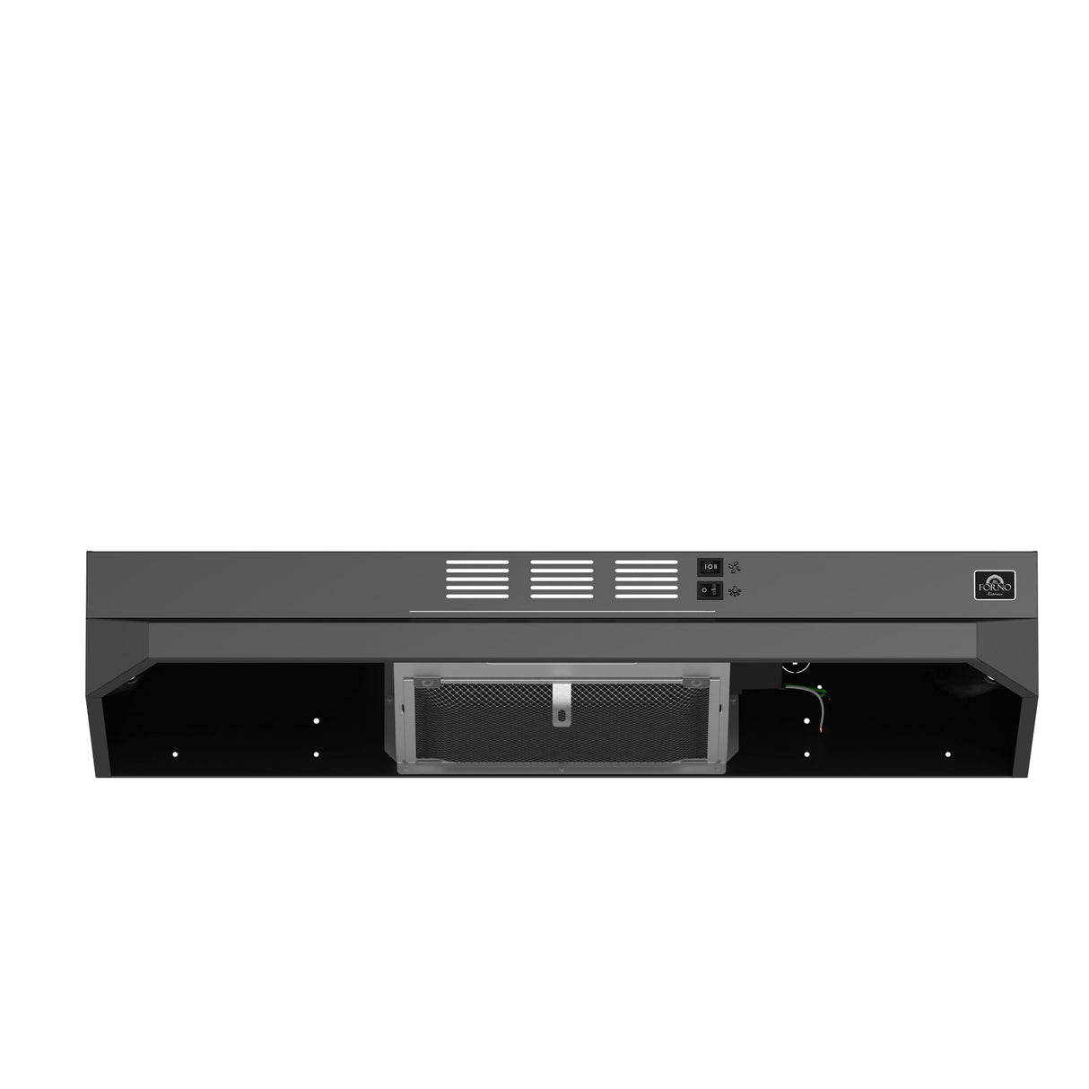 Forno Cappa 30-Inch Under Cabinet Range Hood, 200 CFM, Convertible, LED Lighting