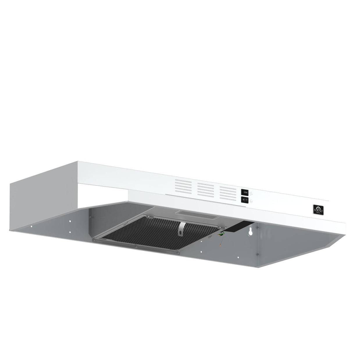 Forno Cappa 30-Inch Under Cabinet Range Hood, 200 CFM, Convertible, LED Lighting