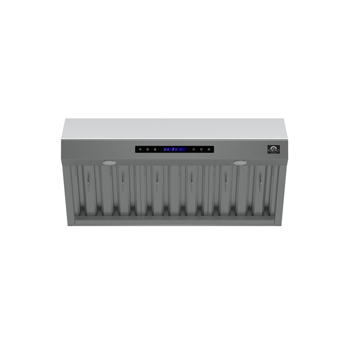 Forno Palazzo Wall Mounted Range Hood, Stainless Steel, Heavy Duty Baffle Filters, Remote Control
