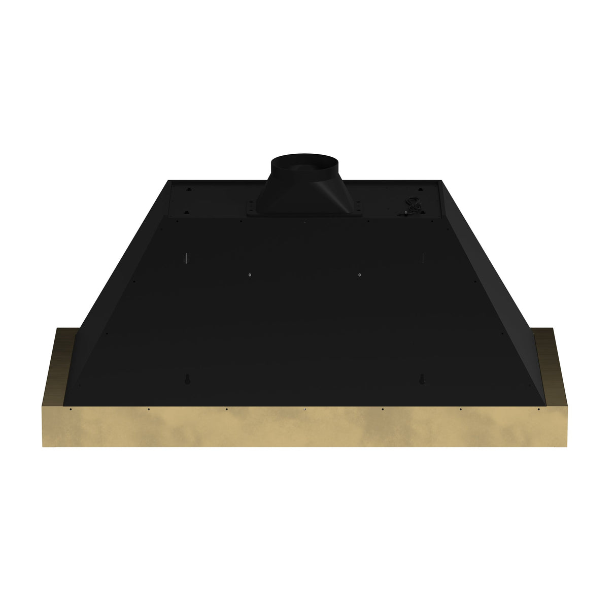 Forno Vittorio 48" Wall Mount Range Hood – Antique Brass Trim, 424 CFM, Remote Control, LED Lighting & Dishwasher-Safe Filters