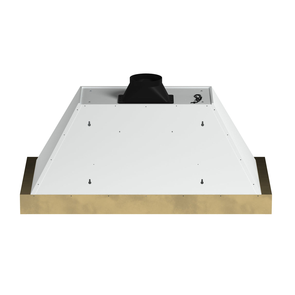 Forno Vittorio 48" Wall Mount Range Hood – Antique Brass Trim, 424 CFM, Remote Control, LED Lighting & Dishwasher-Safe Filters