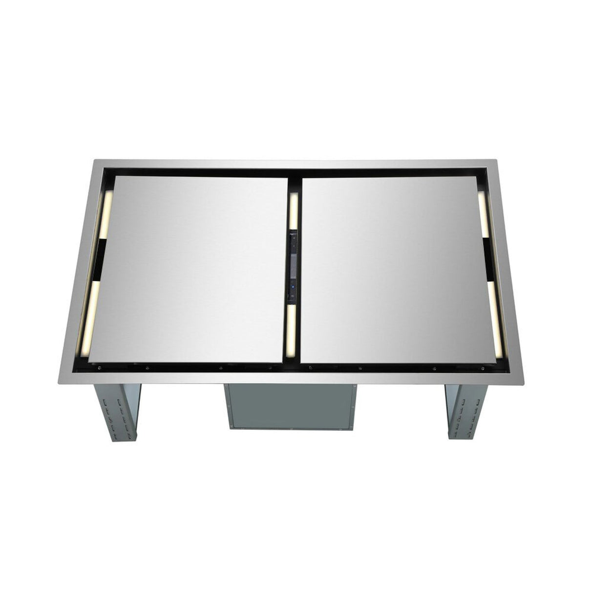 Forno Arezzo 44-Inch Recessed Ceiling Range Hood, Dual Motors, 1200 CFM, Hybrid Filters