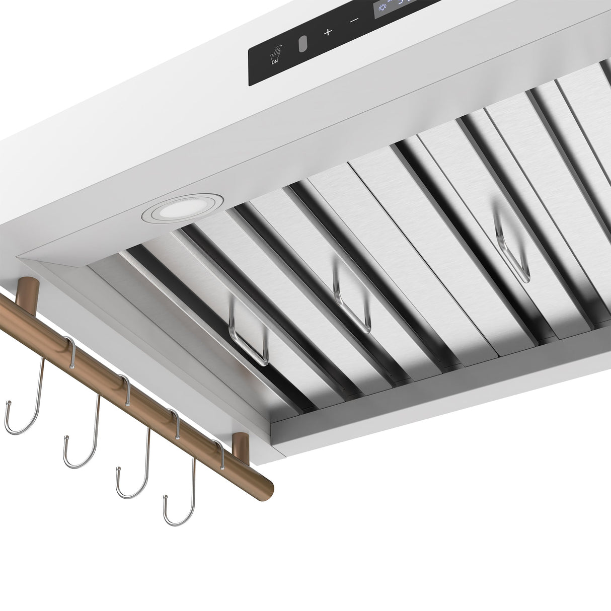 Forno Venezia 36 Inch Wall-Mounted Range Hood with Touch Controls and Baffle Filters