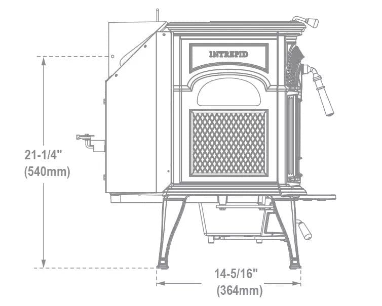 Vermont Castings Intrepid Flexburn Wood Burning Stove - 0002115
