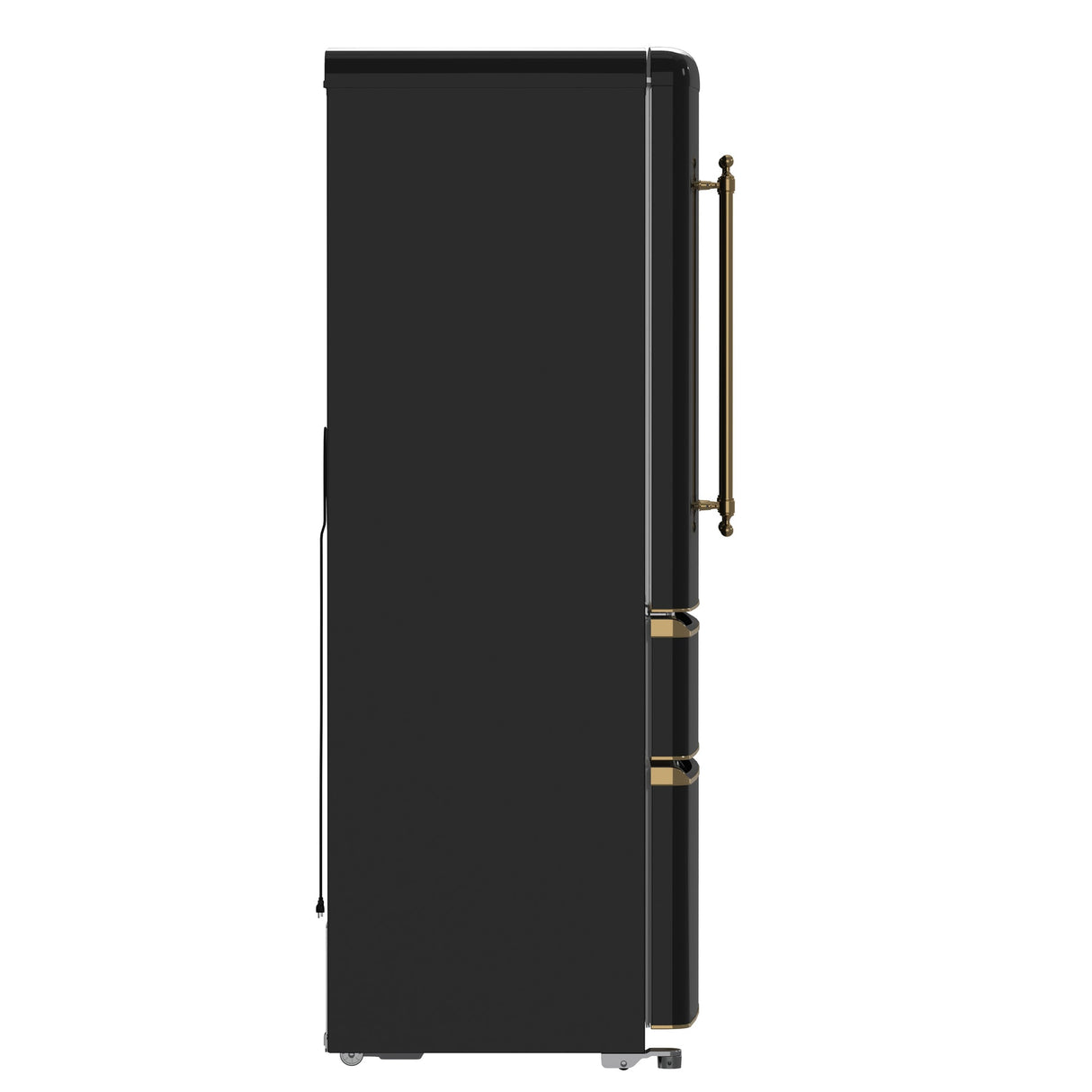 Forno Luigi 33-Inch French Door Refrigerator, 18 cu.ft, Antique Brass Handles, ENERGY STAR Certified
