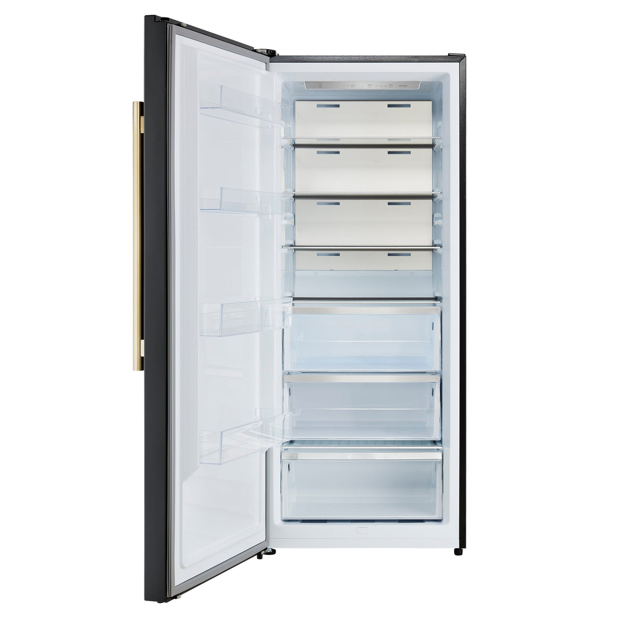 Forno Maderno 28-Inch Convertible Upright Freezer/Refrigerator Antique Brass Handle, Left Swing