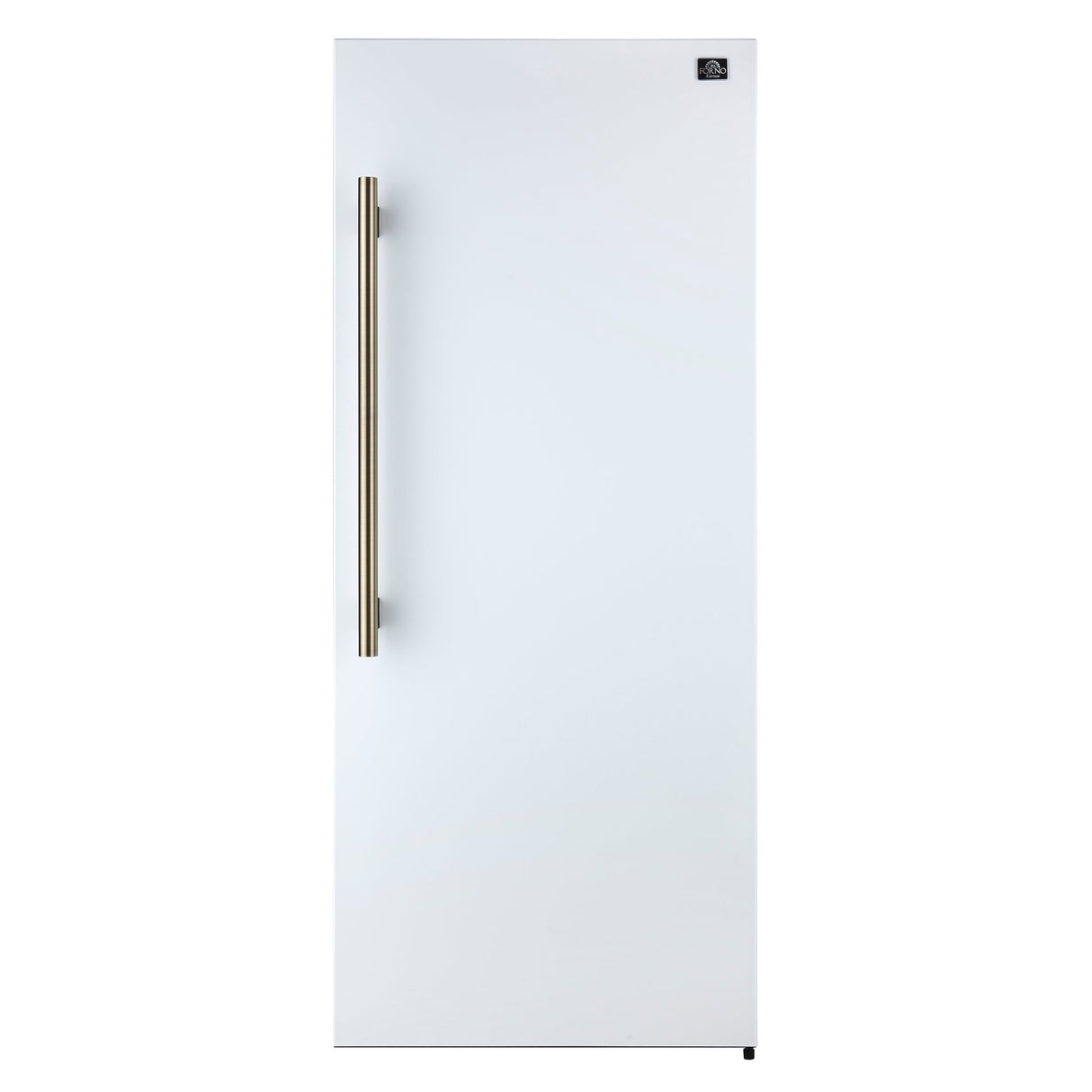 Forno Maderno 28-Inch Convertible Freezer/Refrigerator with Antique Brass Handle, 13.6 cu.ft. Right Swing