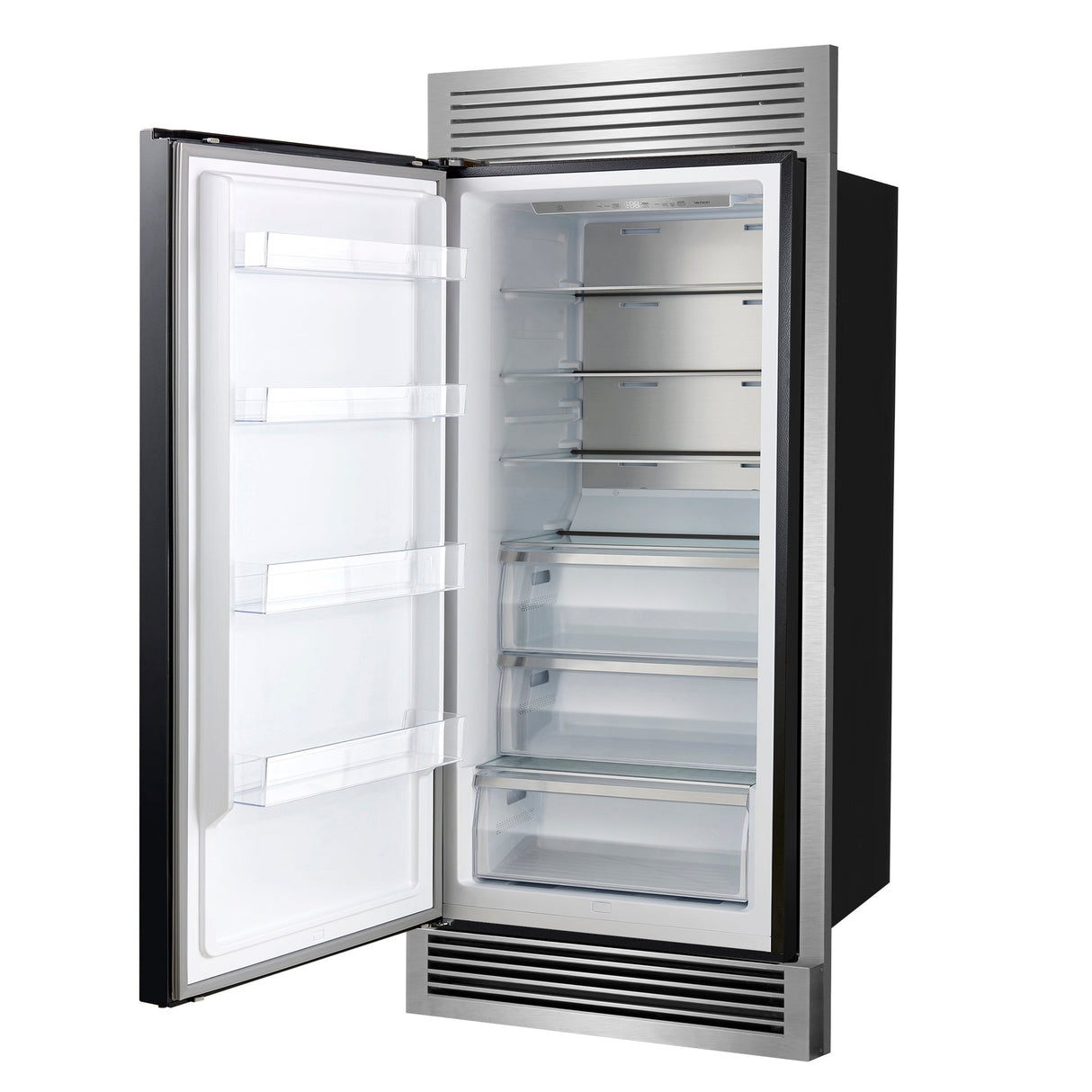 Forno Maderno 28" Built-In Convertible Refrigerator, 13.6 cu.ft. Left Swing with Decorative Grill