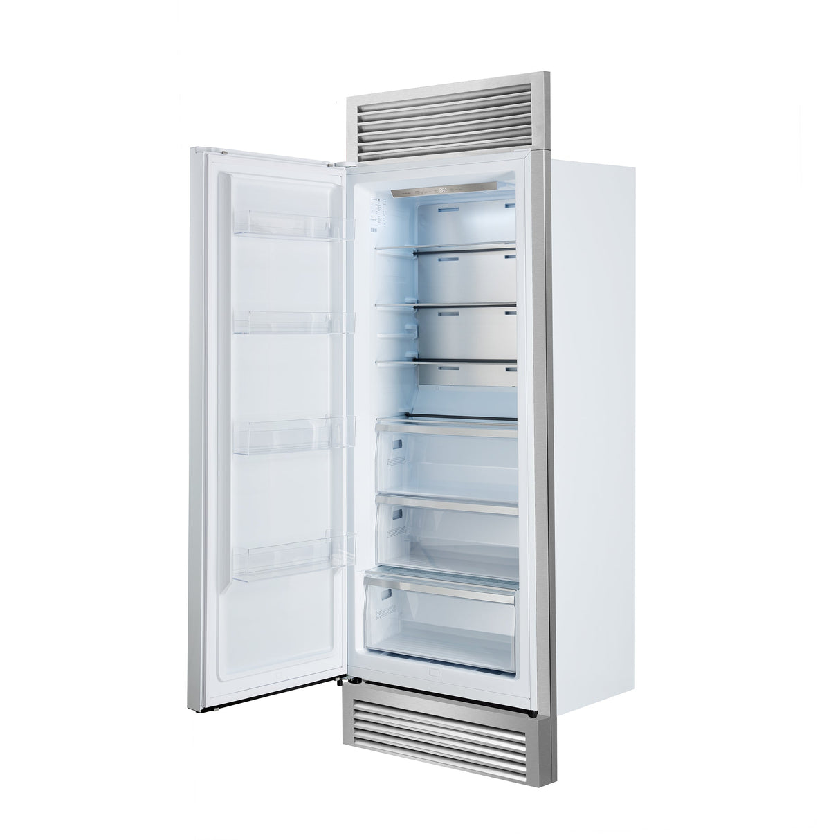 Forno Maderno 28" Built-In Convertible Refrigerator, 13.6 cu.ft. Left Swing with Decorative Grill