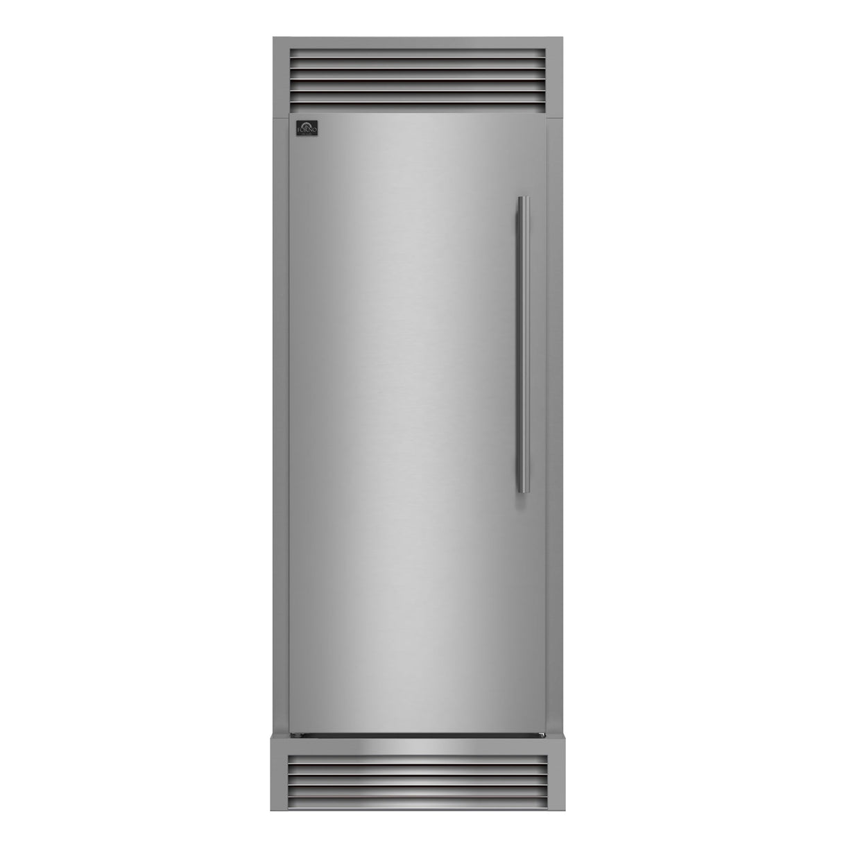 Forno Maderno 28" Built-In Convertible Refrigerator in Stainless Steel, 13.6 cu.ft. Left Swing with Decorative Grill