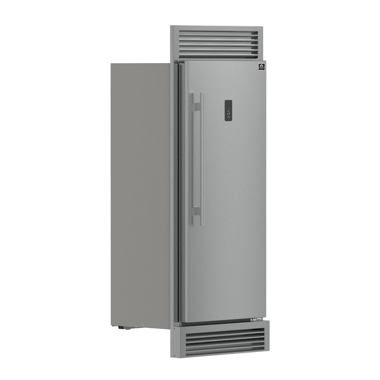 Forno Fortezza 32 Inch Right-Swing Convertible Refrigerator/Freezer with Trim Grill, Stainless Steel