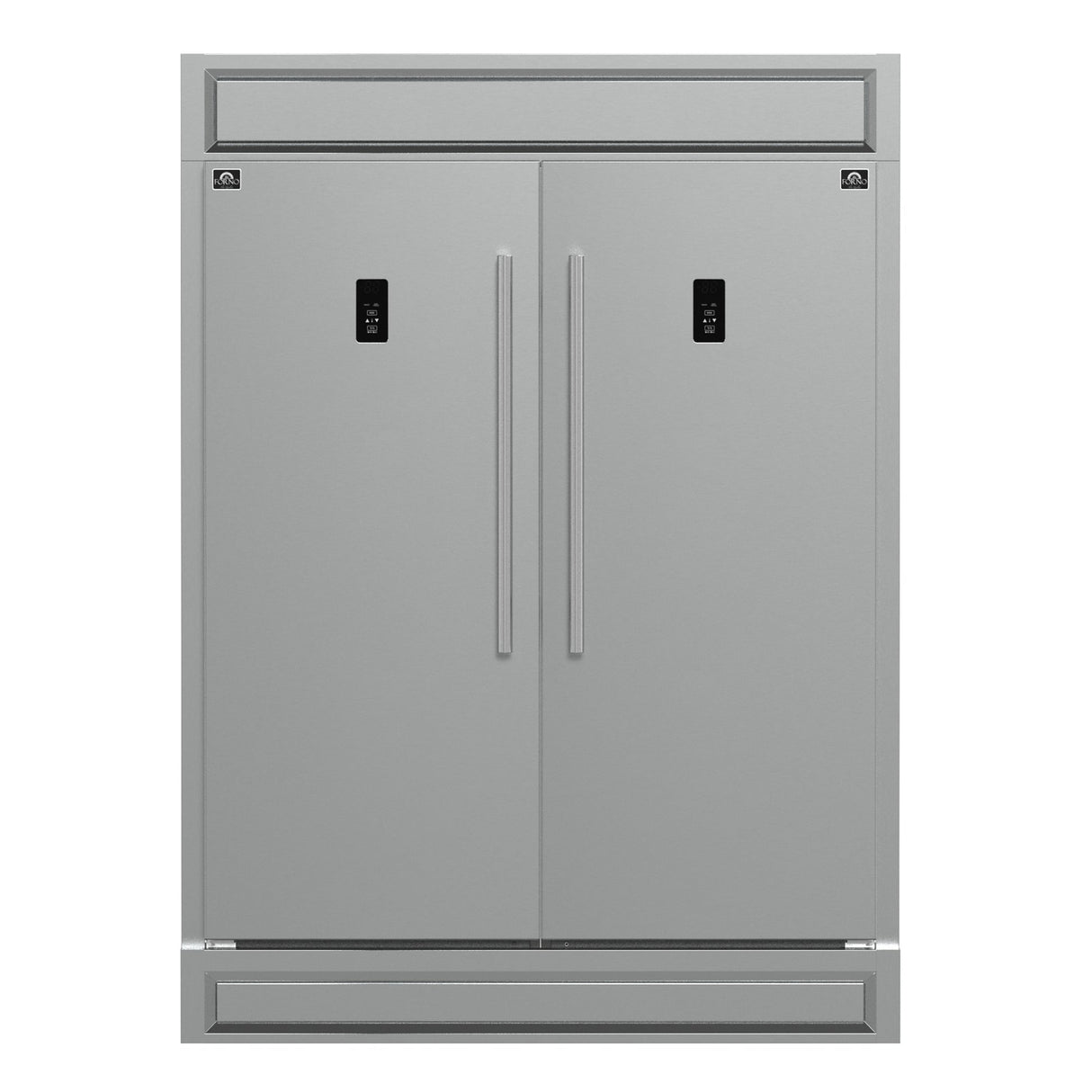 Forno Fortezza 60" Convertible Refrigerator/Freezer – Stainless Steel, Total No Frost & Automatic Ice Maker