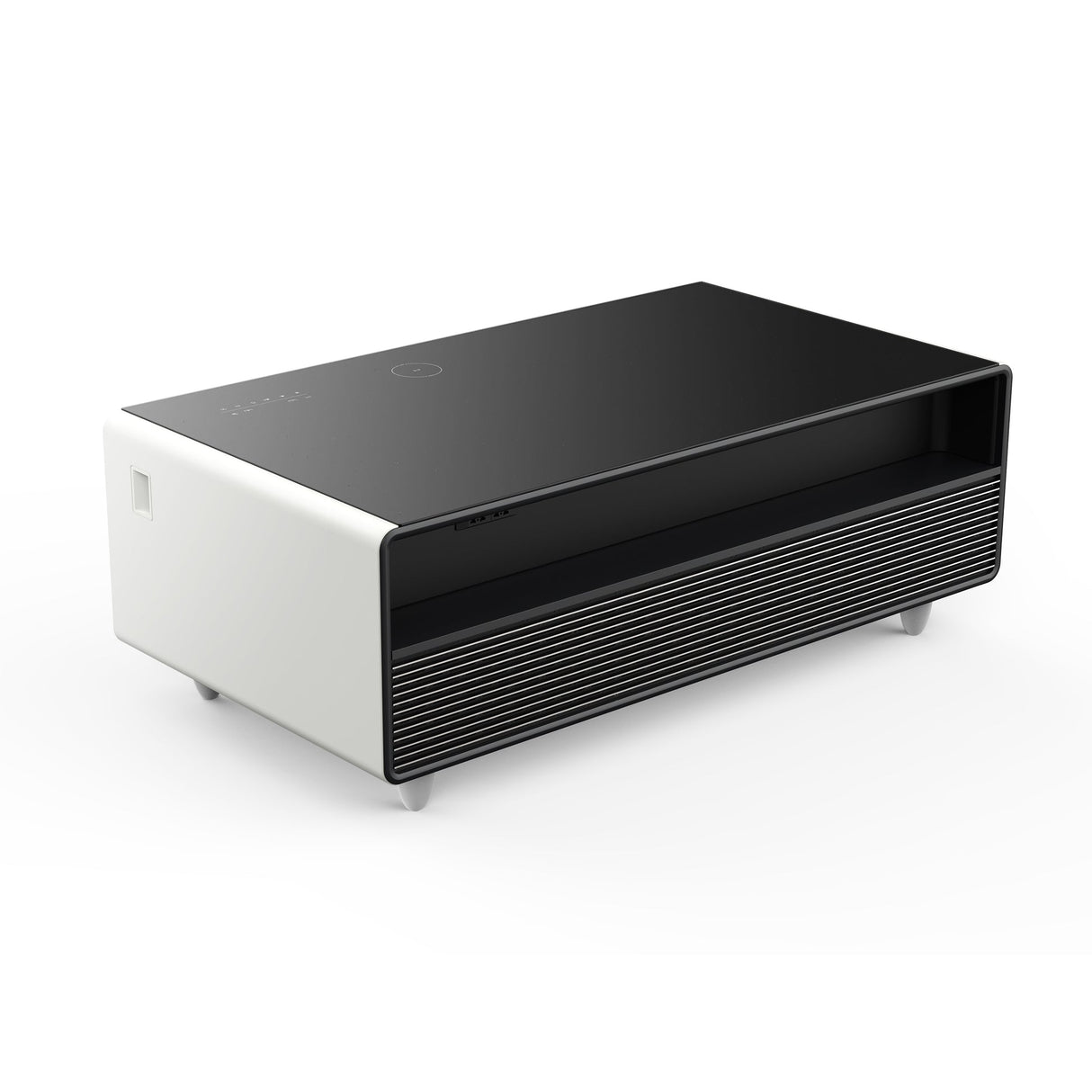 Forno Evoluto Tavolo 51" Smart Coffee Table – Dual Refrigerator Drawers, Bluetooth 5.0 Audio, Wireless Charging & RGB Ambient Light