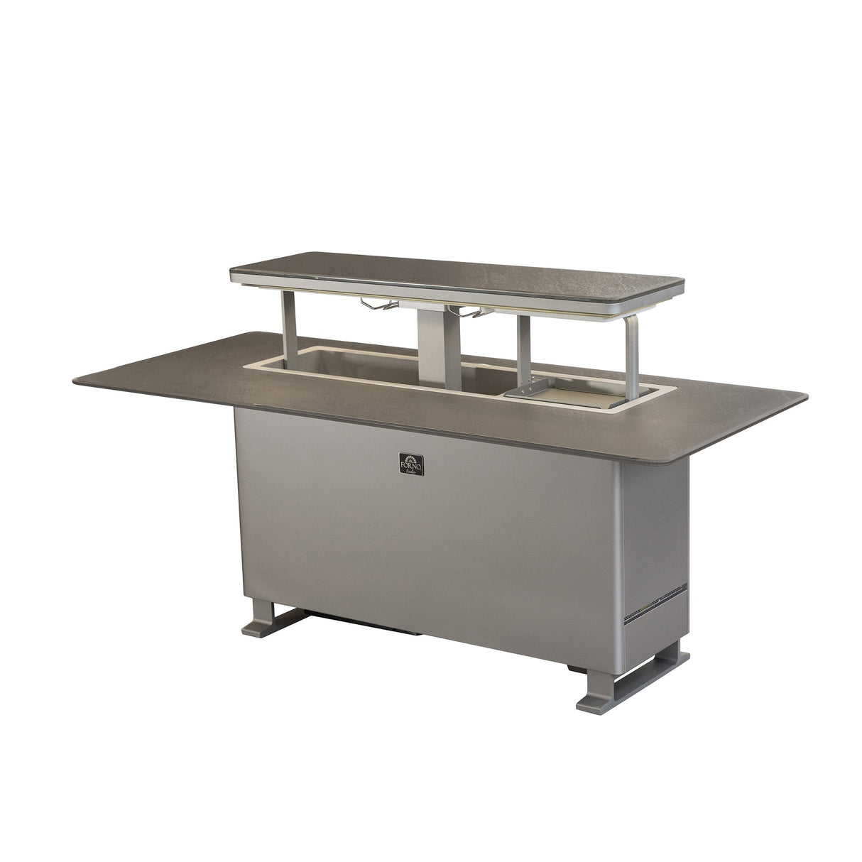 Frono Elevato Smart Bar Table, 5.3 cu.ft fridge and freezer with Bluetooth control