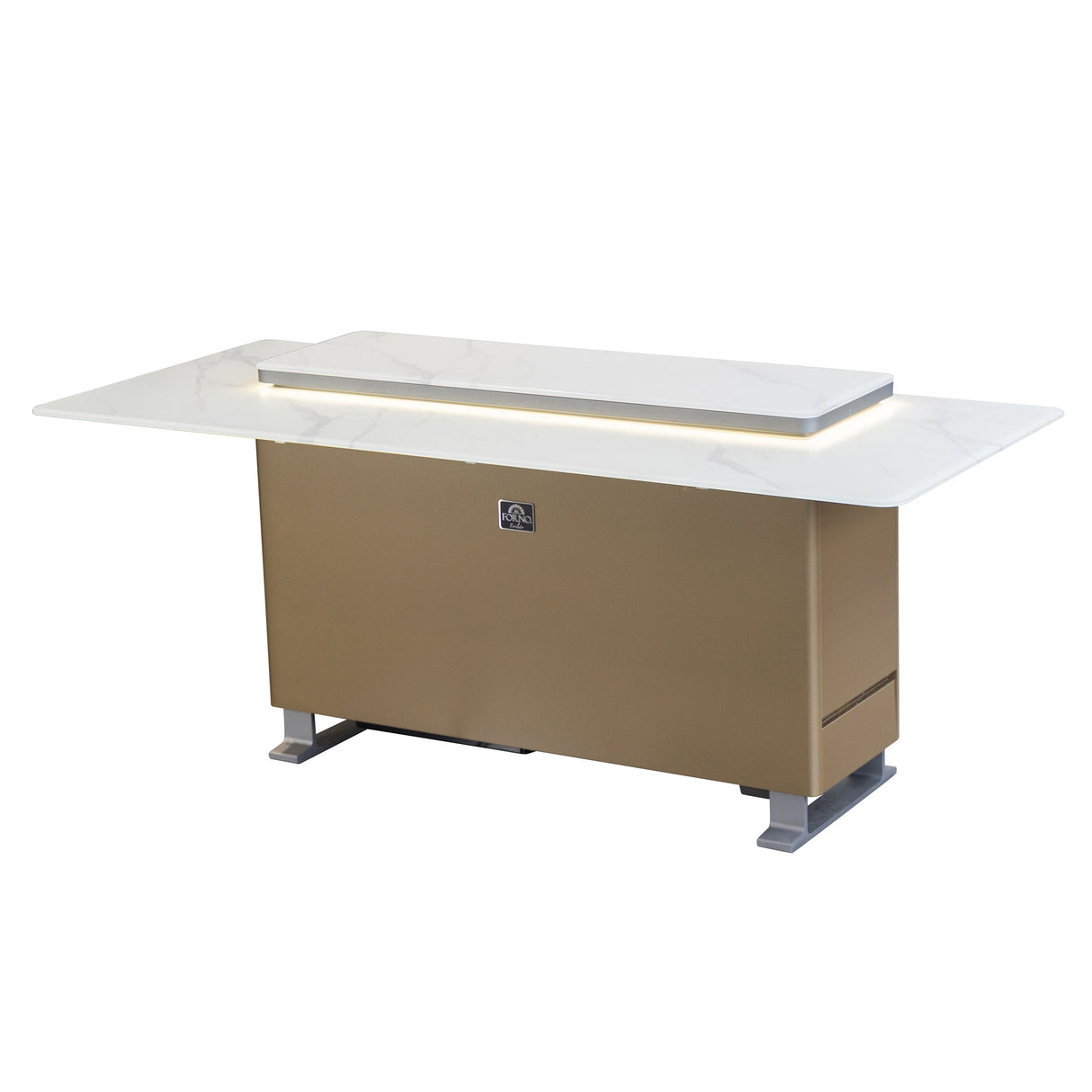 Frono Elevato Smart Bar Table, 5.3 cu.ft fridge and freezer with Bluetooth control