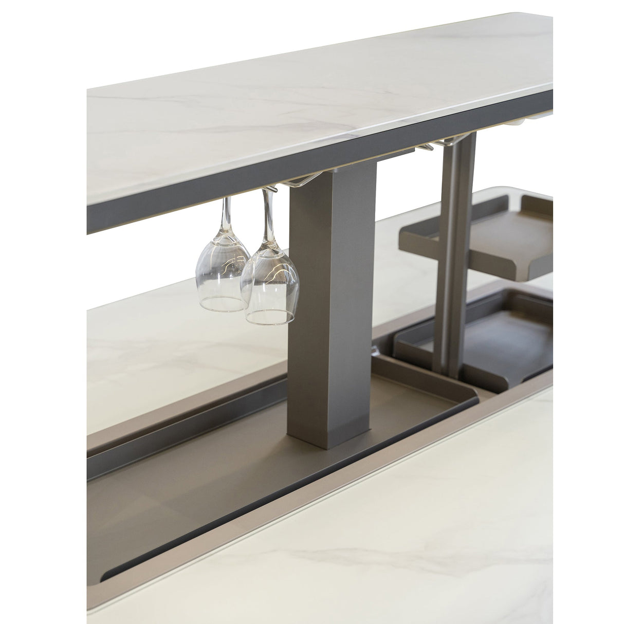 Forno Cinetico Smart Dining Table – 5.3 cu.ft Fridge & Freezer with Bluetooth Control
