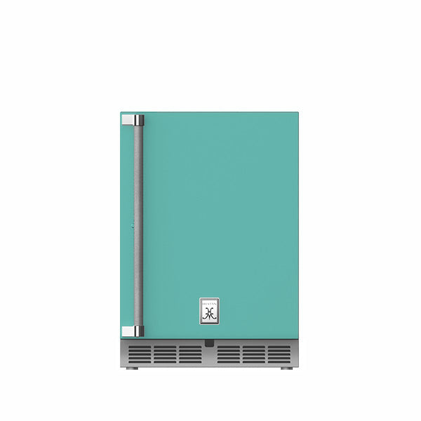 Hestan 24″ Left Hinged With Lock, Outdoor Undercounter Refrigerator (Solid Door) - GRSL24