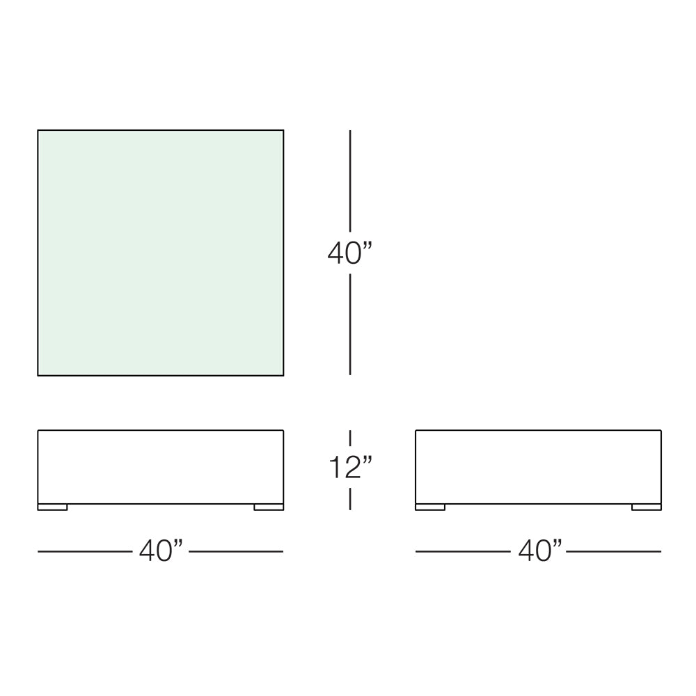 Kannoa Tangier Square Coffee Table