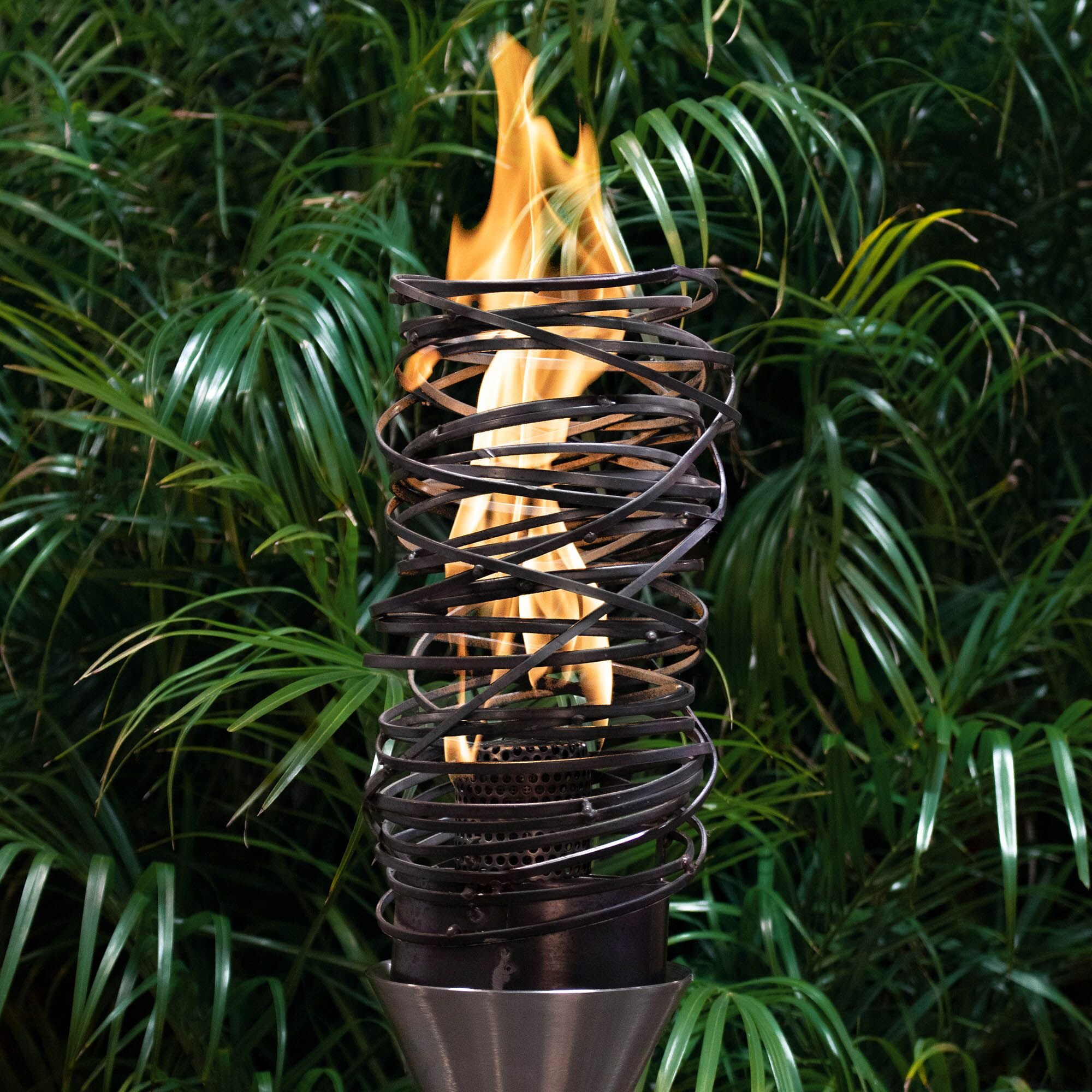 The Outdoor Plus Cyclone Fire Torch / Stainless Steel + Free Cover