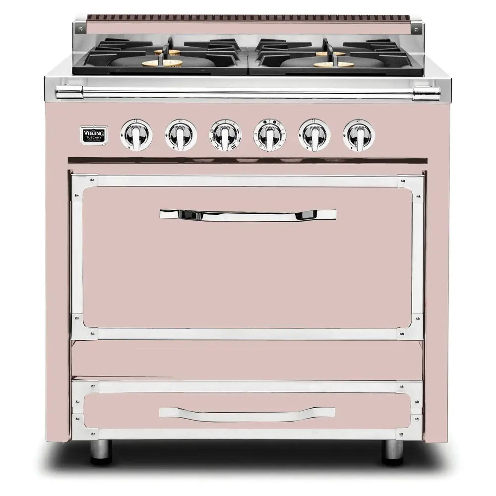 Viking Tuscany Series 36 inch Dual Fuel Range with 4 Sealed Burners - TVDR3614B*