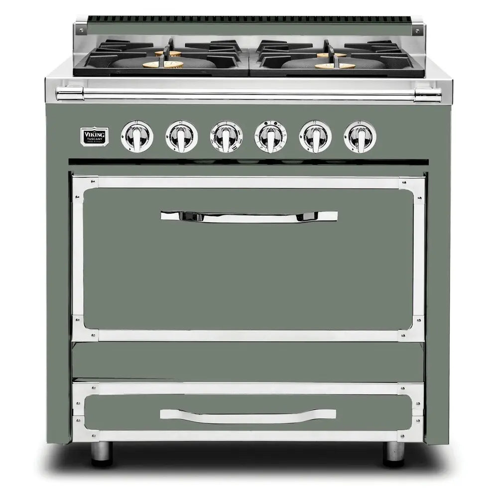 Viking Tuscany Series 36 inch Dual Fuel Range with 4 Sealed Burners - TVDR3614B*
